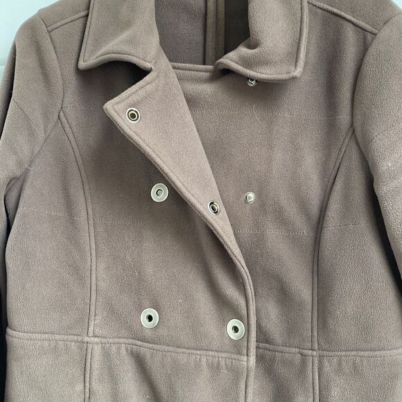 ‎Athleta Switchback Fleece Peacoat Brown Medium - Picture 7 of 15